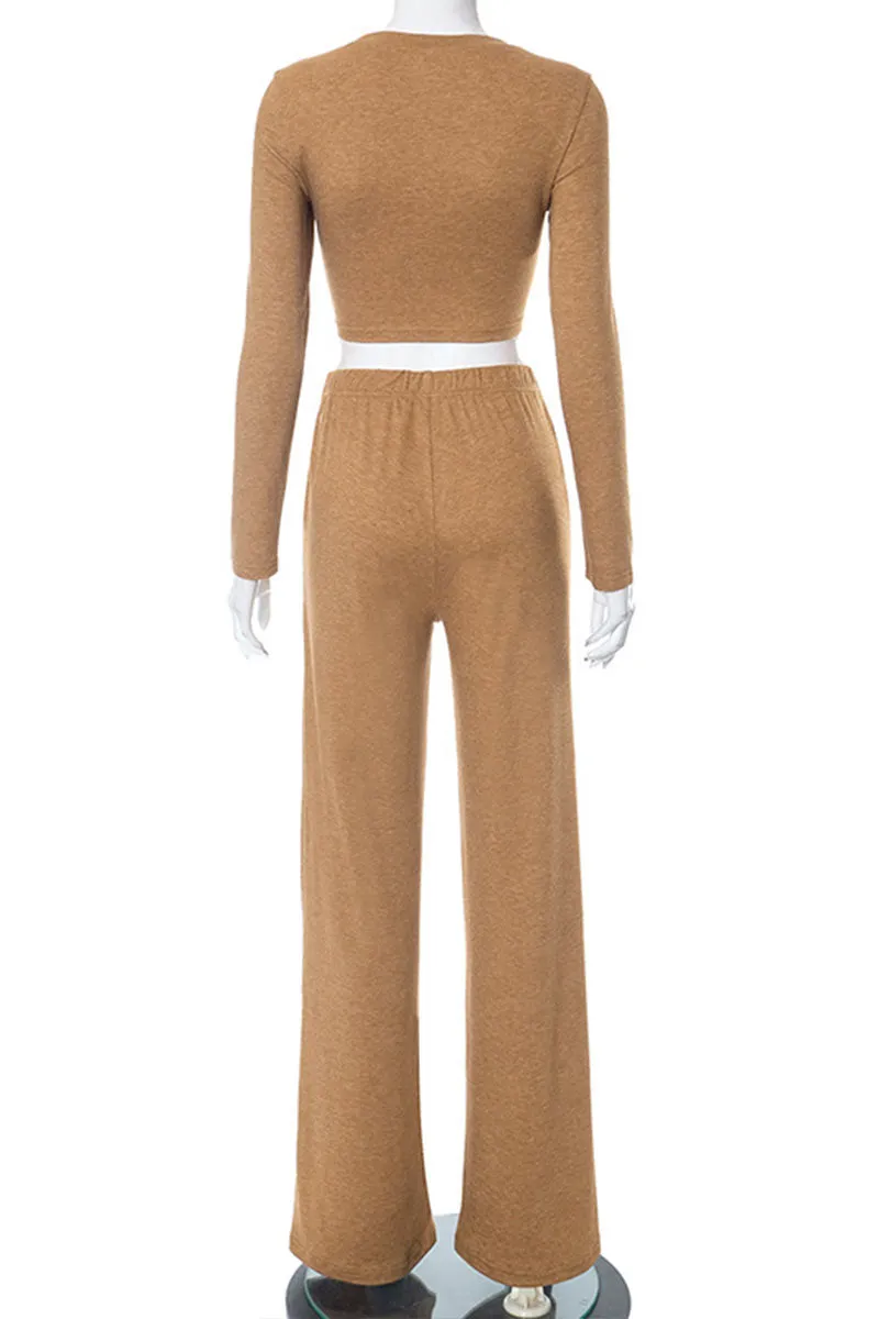UH0508 Crop Shirt and Pants Set