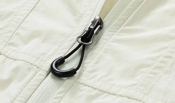 UPF50  Outdoor Windbreaker with Drawstring Hem for Men