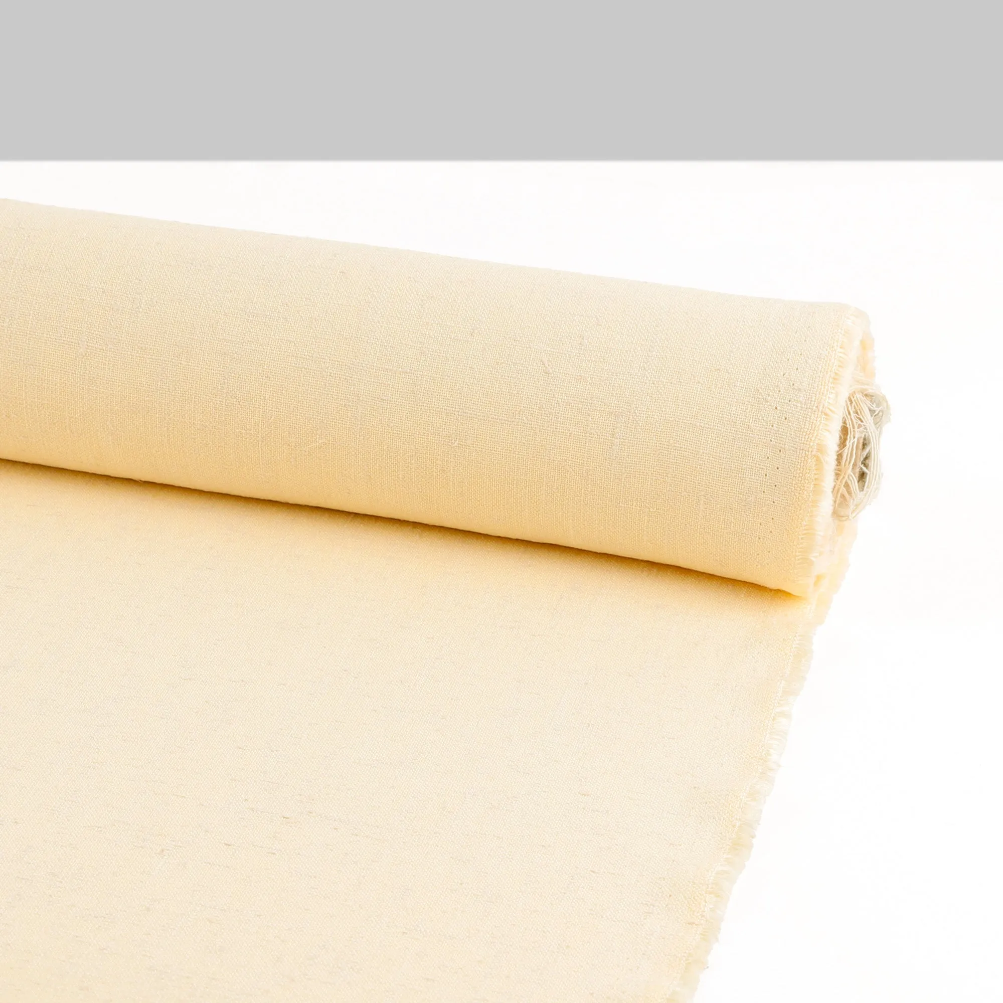 Viscose / Silk Slub Suiting - Cream