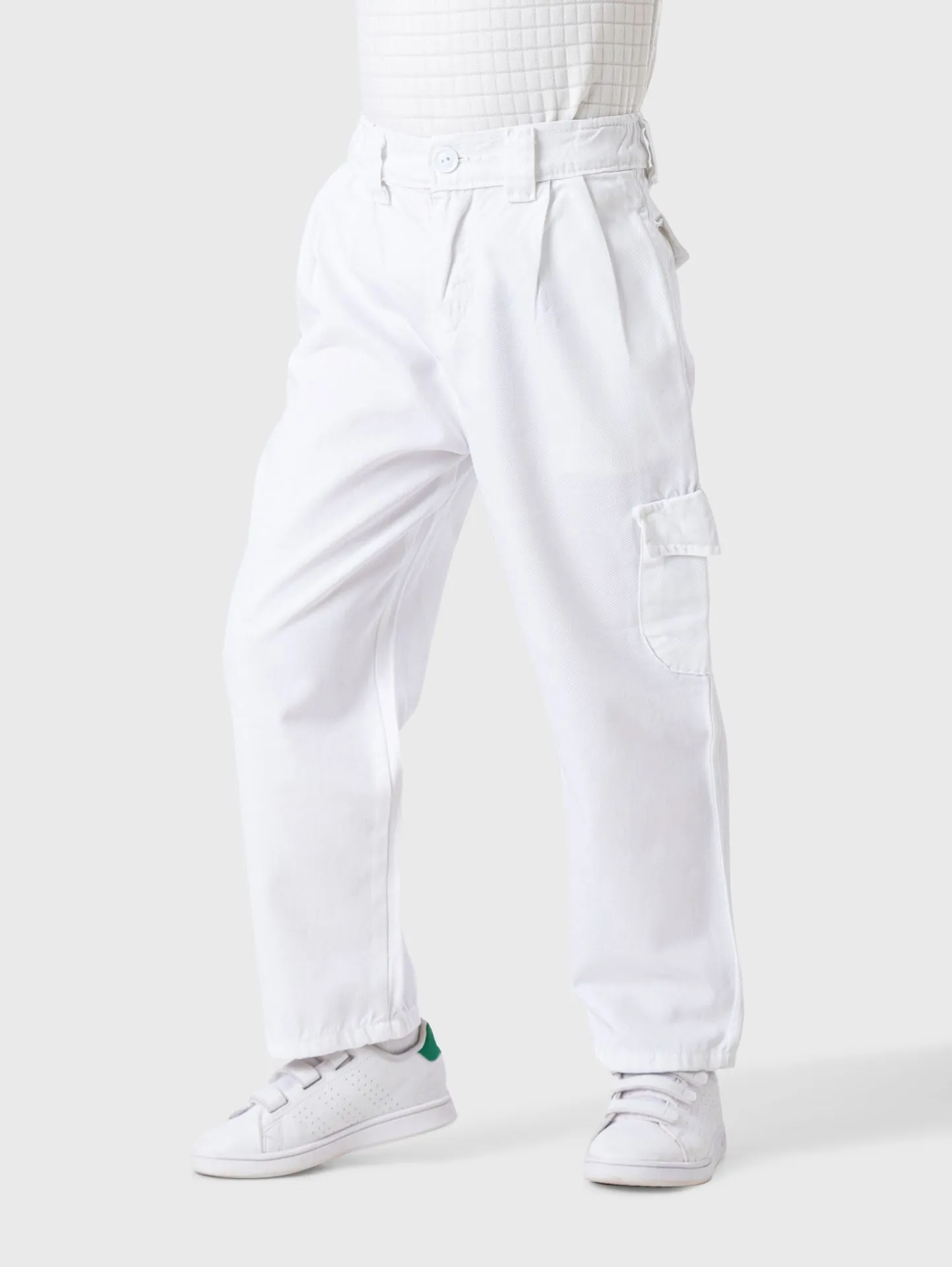 Wide Leg Gabardine Pants