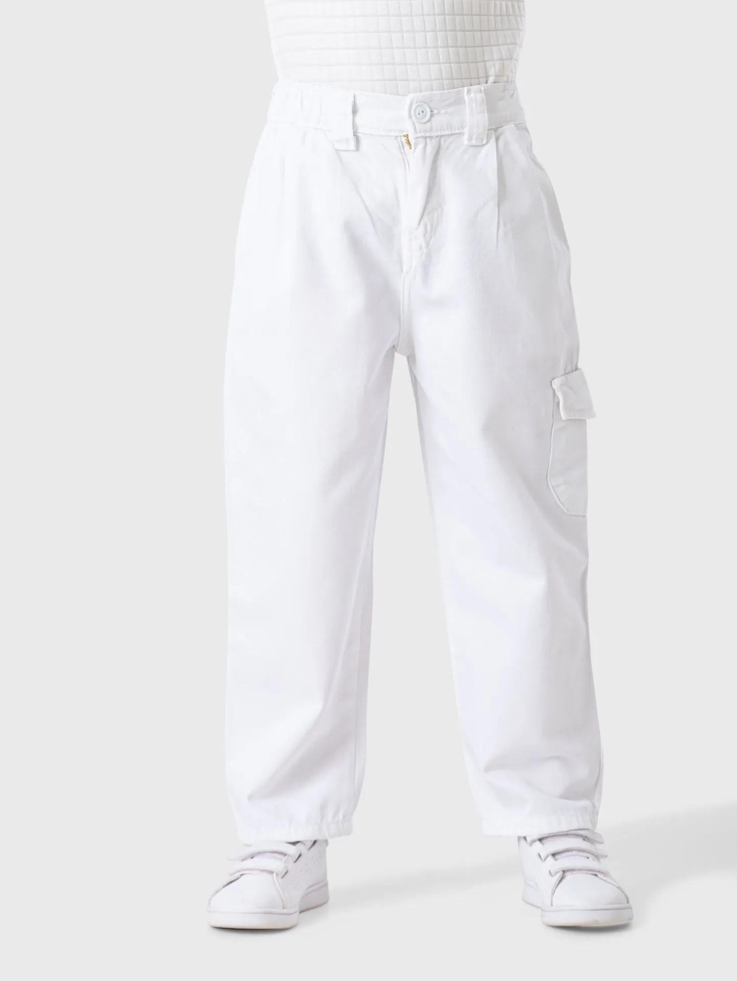 Wide Leg Gabardine Pants