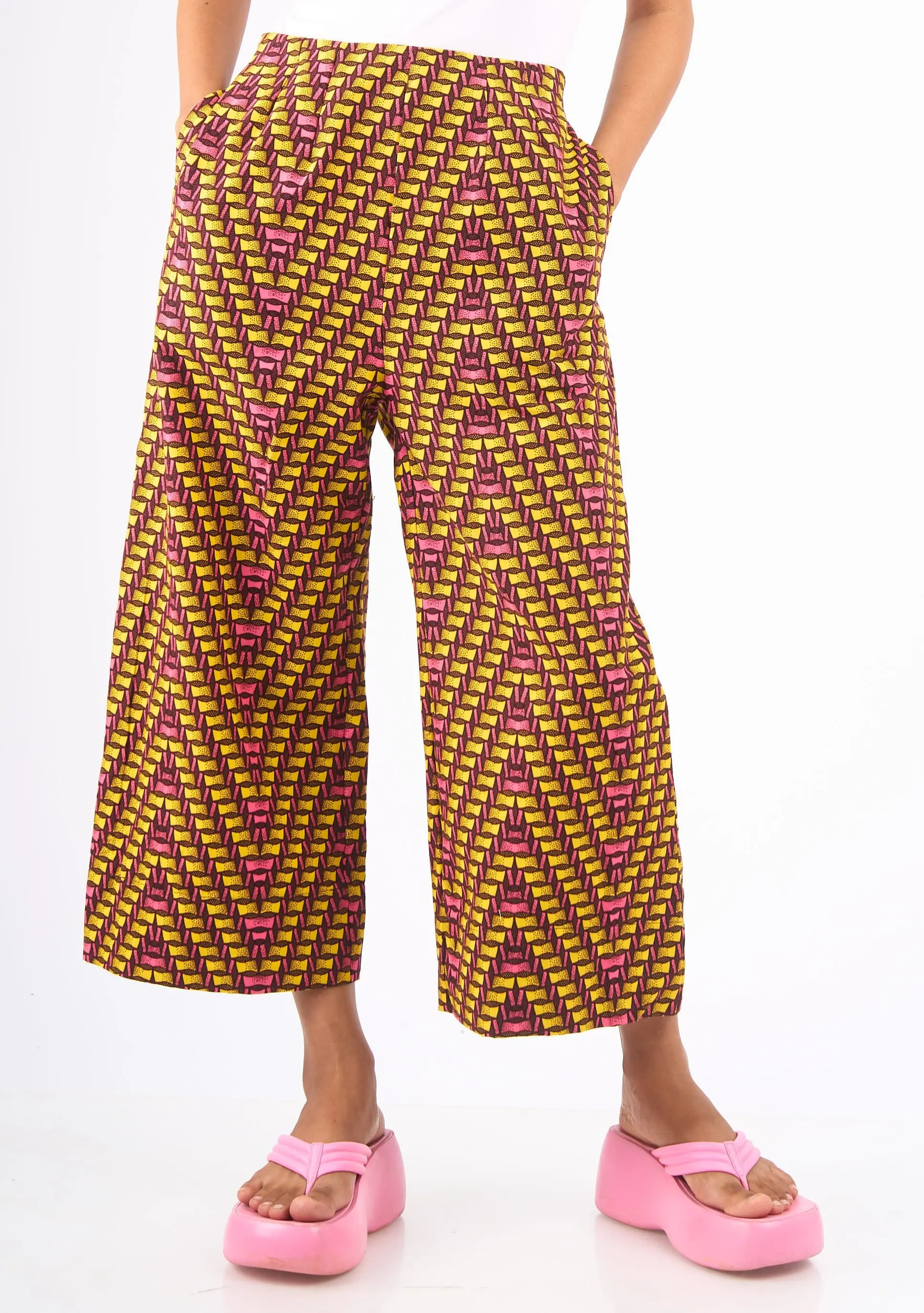 Wide Leg Pants - Dominos