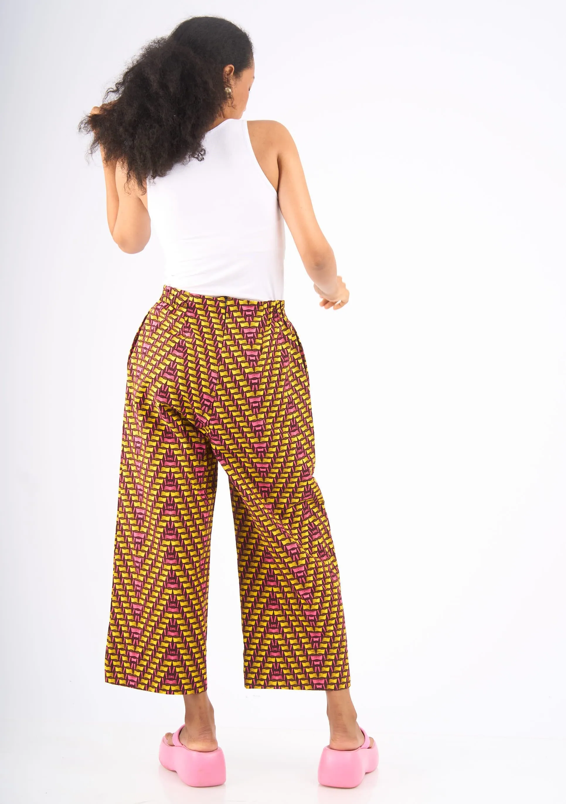 Wide Leg Pants - Dominos