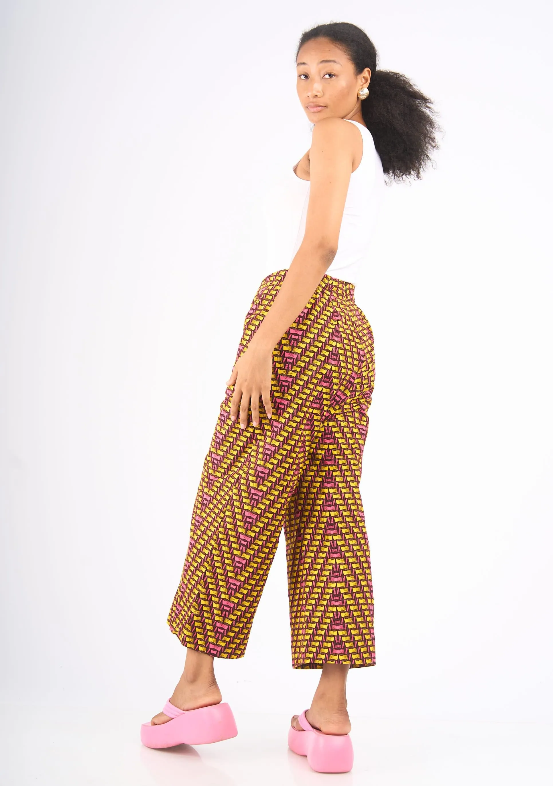 Wide Leg Pants - Dominos