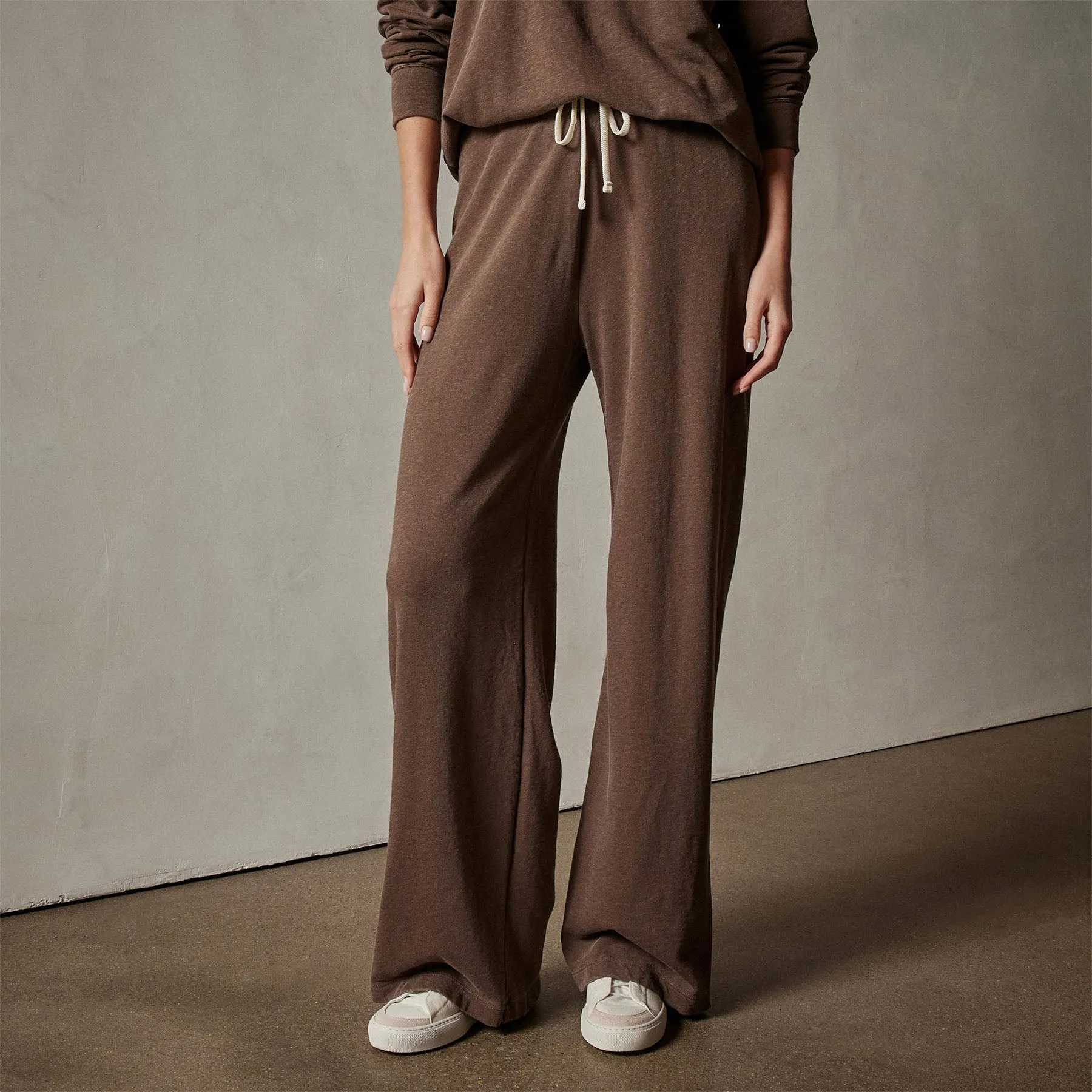 Wide Leg Sweatpant - Fox Pigment