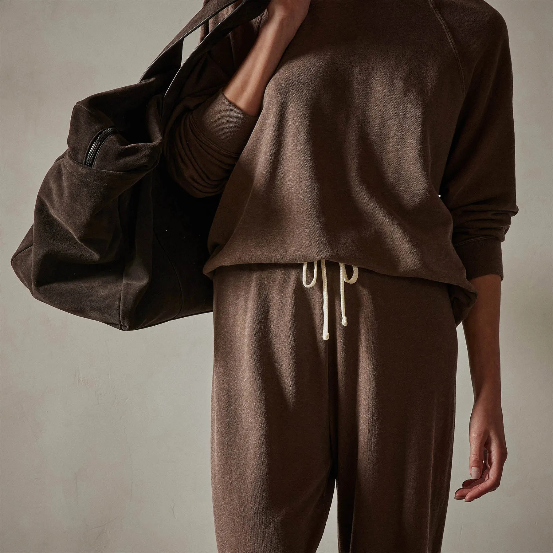 Wide Leg Sweatpant - Fox Pigment