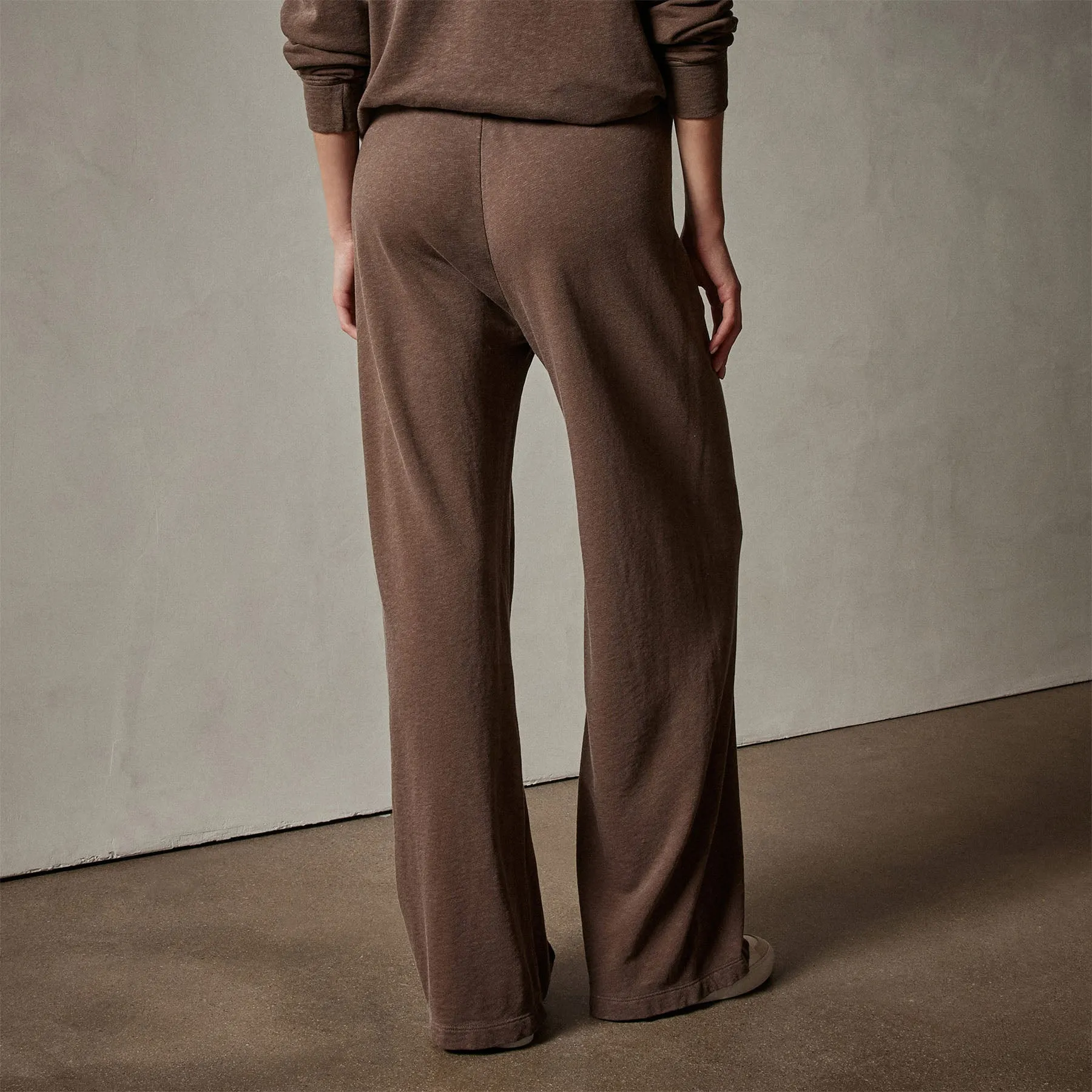 Wide Leg Sweatpant - Fox Pigment