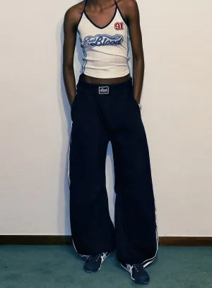 Wide-Leg Track Pants