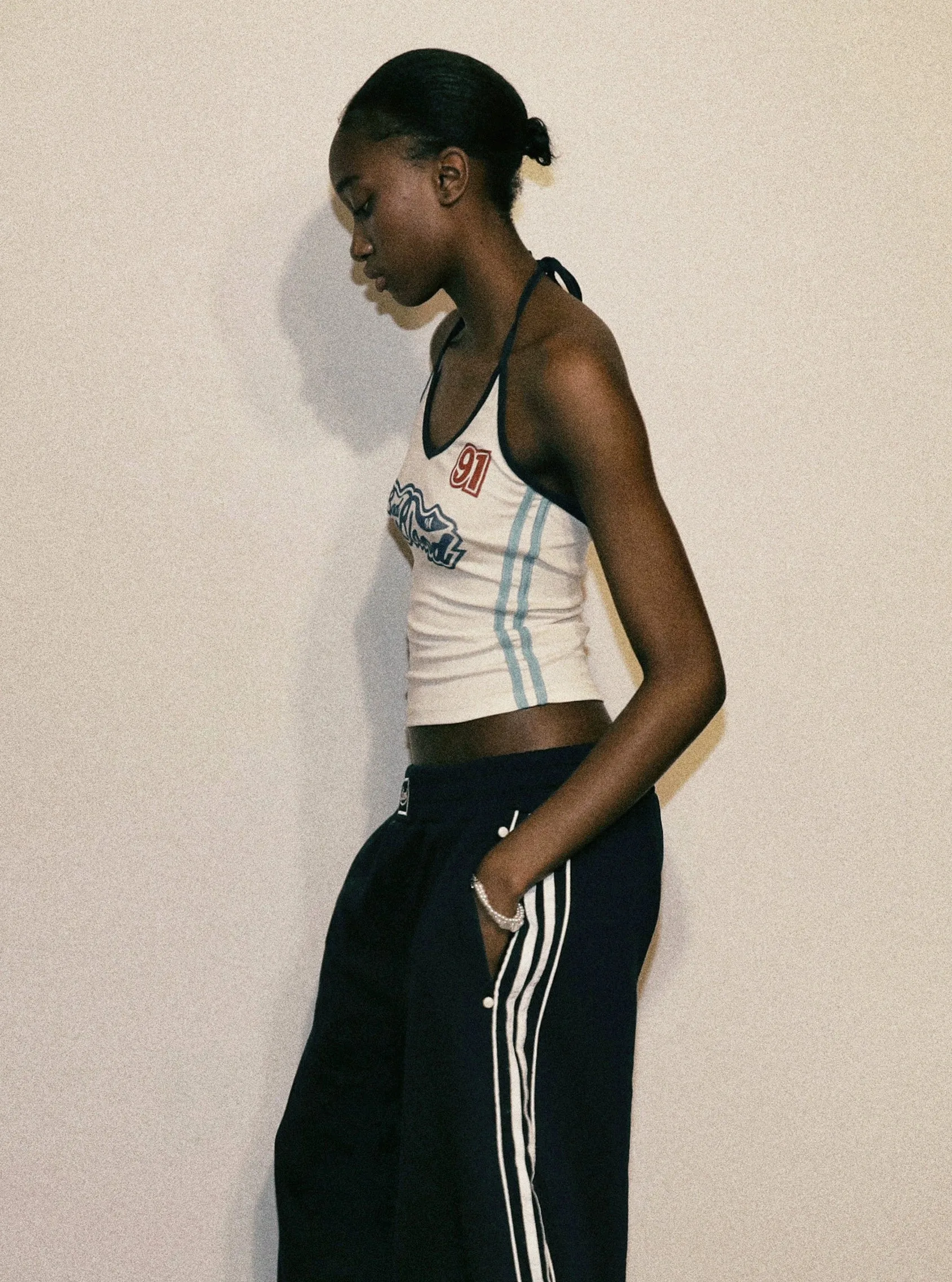 Wide-Leg Track Pants