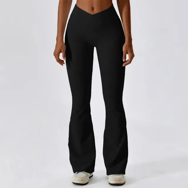 Women's Gym Workout Fitness  Flared Pants