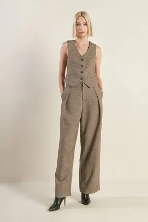 Woolen Wide Leg Pant