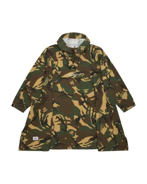X Alpha Industries camo hooded poncho jacket
