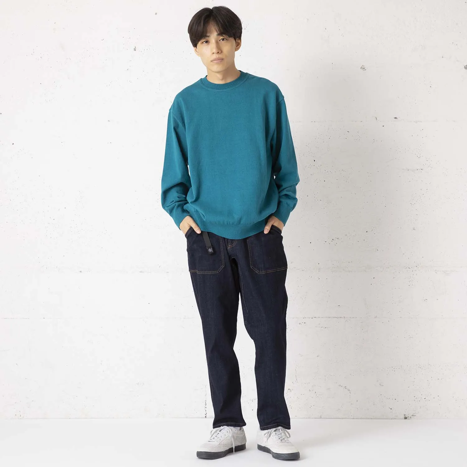 Yonetomi NEW BASIC | ヨネトミニューベーシック　Begin別注 強撚糸の美発色コットンクルーニット