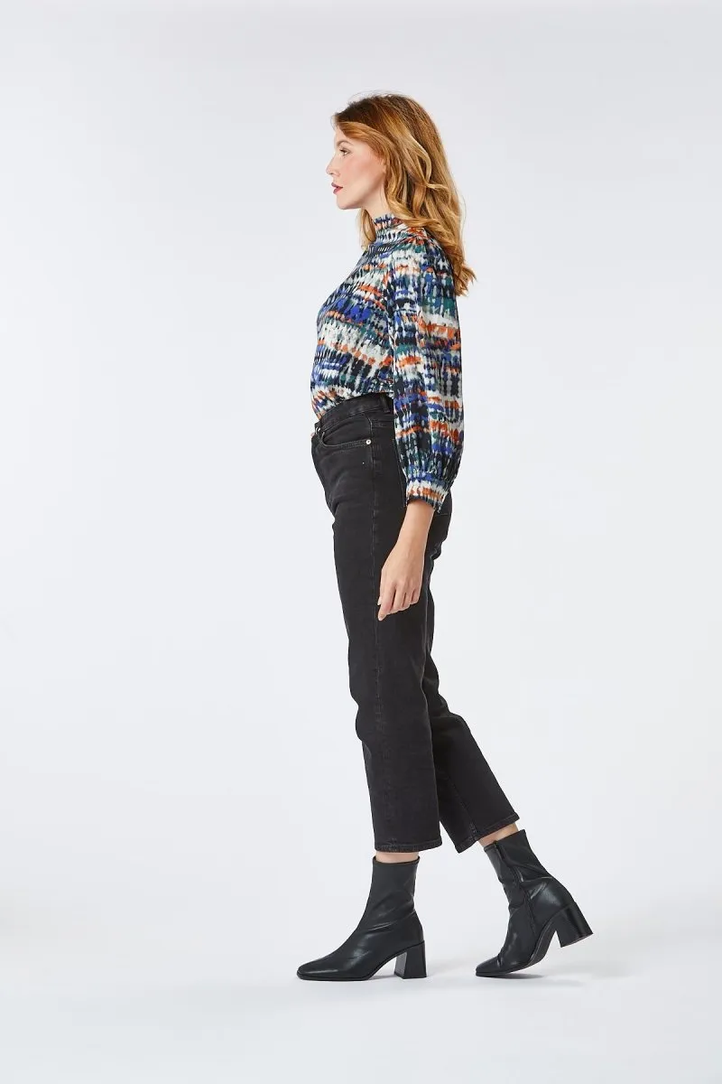 Zibi London Loan Blouse Blue Multi