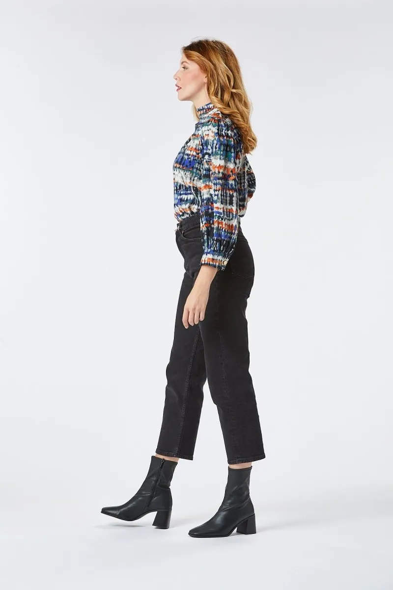 Zibi London Loan Blouse Blue Multi