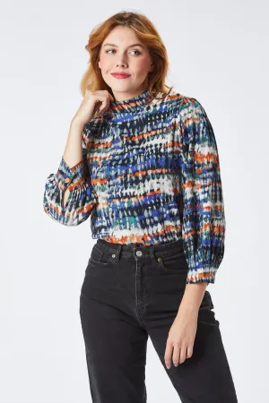 Zibi London Loan Blouse Blue Multi